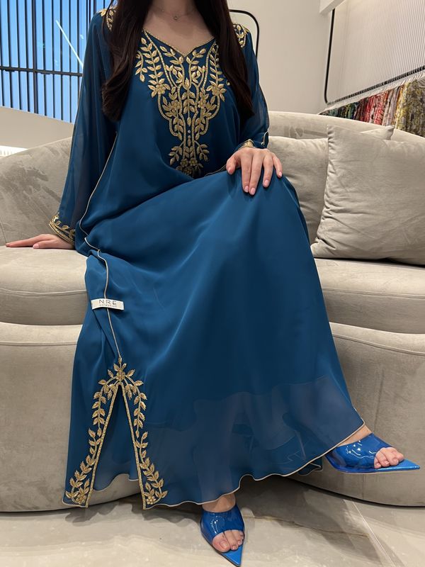تطريز آلي من الشيفون