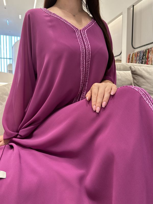 2 Pc Chiffon Handmade Embroidery