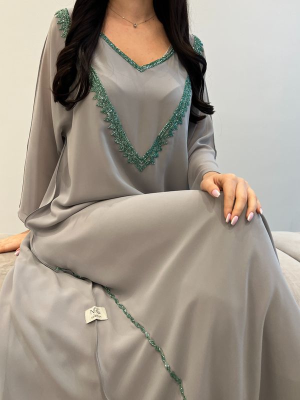 2 Pc Chiffon Handmade Embroidery