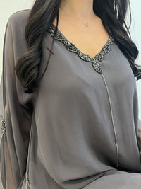 2 Pc Chiffon Handmade Embroidery