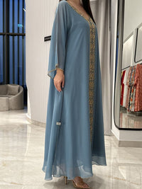 2 Pc Chiffon Handmade Embroidery