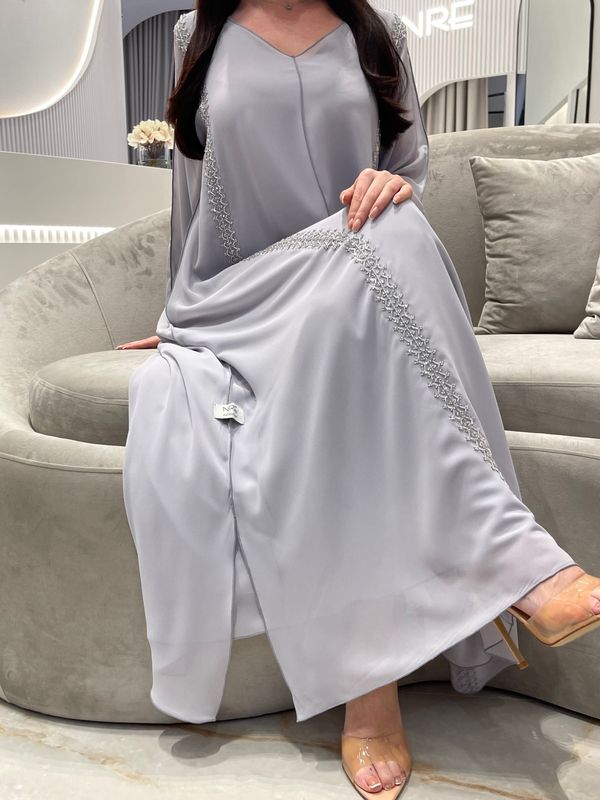 2 Pc Chiffon Handmade Embroidery