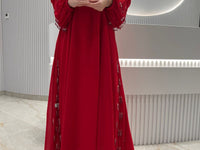 2 Pc Chiffon Handmade Embroidery