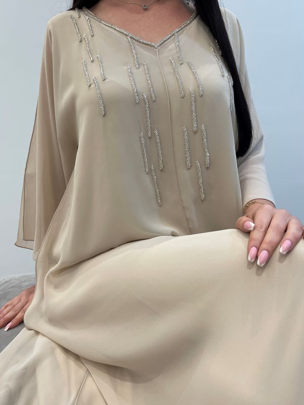 2 Pc Chiffon Handmade Embroidery