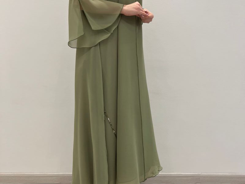 2 Pc Chiffon Handmade Embroidery