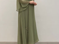2 Pc Chiffon Handmade Embroidery