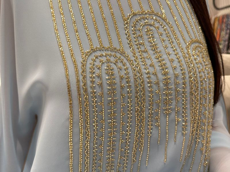 2 Pc Chiffon Handmade Embroidery