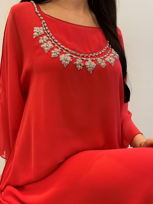 2 Pc Chiffon Handmade Embroidery