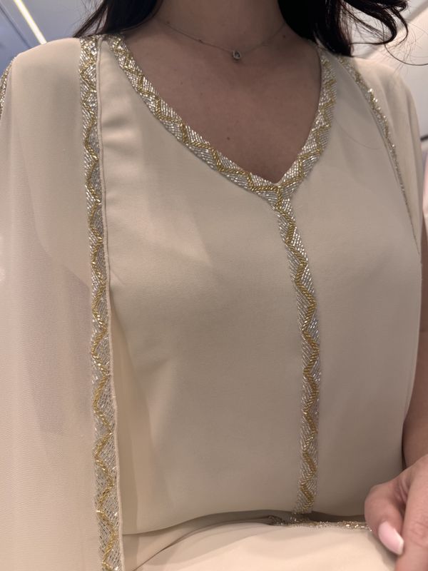 2 Pc Chiffon Handmade Embroidery