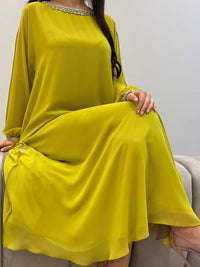 2 Pc Chiffon Handmade Embroidery