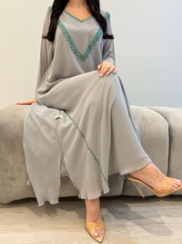 2 Pc Chiffon Handmade Embroidery