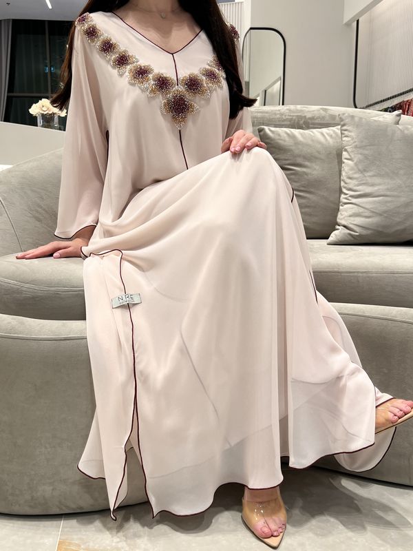 2 Pc Chiffon Handmade Embroidery