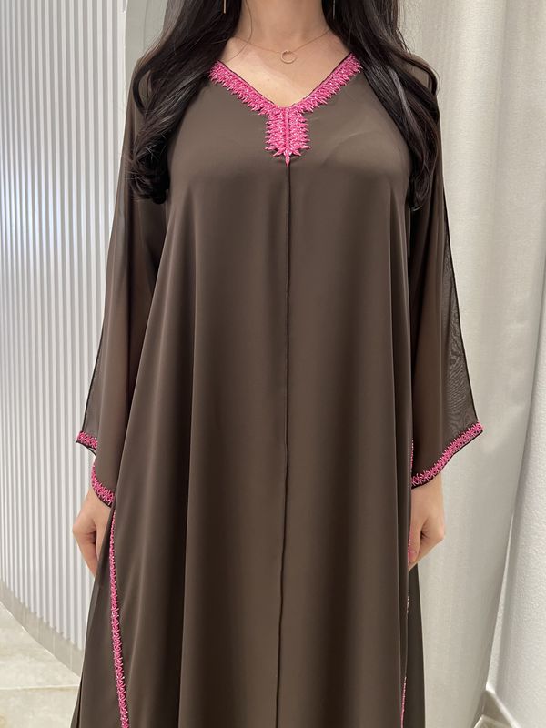2 Pc Chiffon Handmade Embroidery