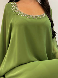 2 Pc Chiffon Handmade Embroidery