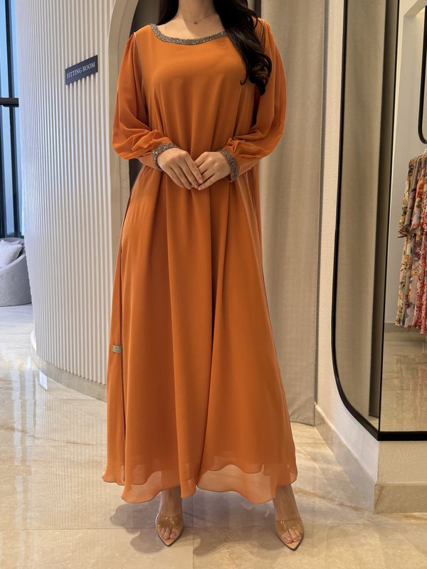 2 Pc Chiffon Handmade Embroidery