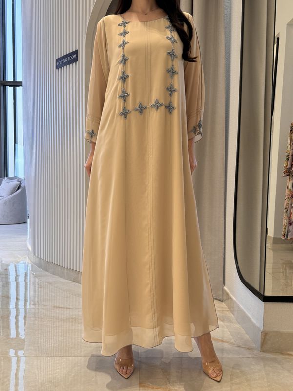 2 Pc Chiffon Handmade Embroidery