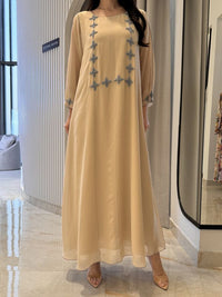 2 Pc Chiffon Handmade Embroidery
