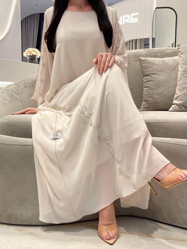 2 Pc Chiffon Handmade Embroidery