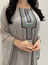2 Pc Chiffon Handmade Embroidery