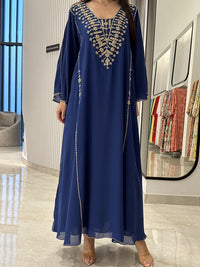 2 Pc Chiffon Handmade Embroidery