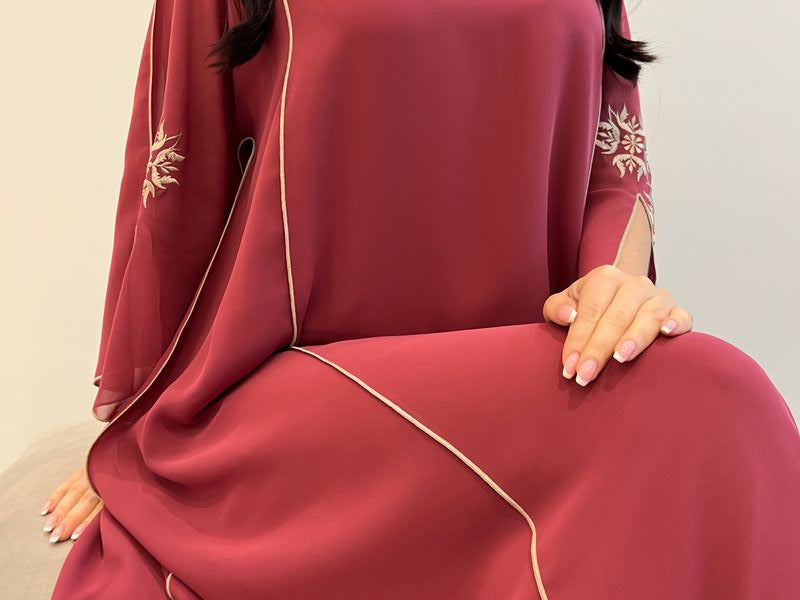 تطريز آلي من الشيفون