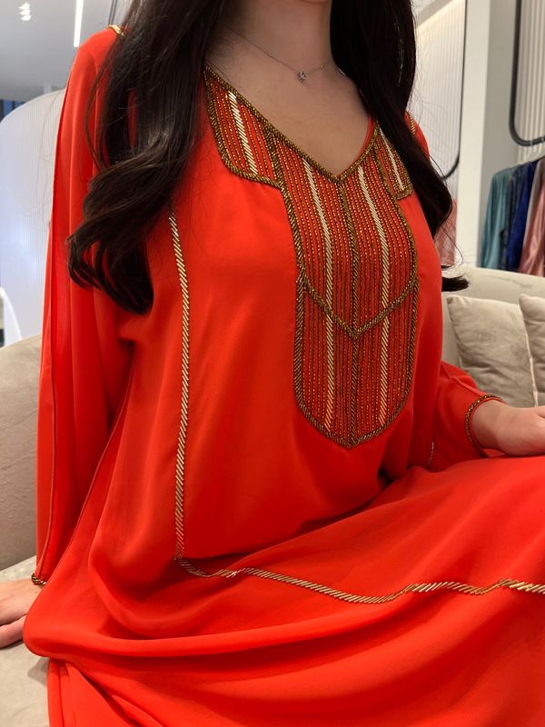 2 Pc Chiffon Handmade Embroidery