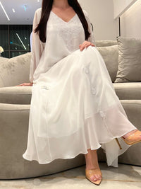 2 Pc Chiffon Handmade Embroidery