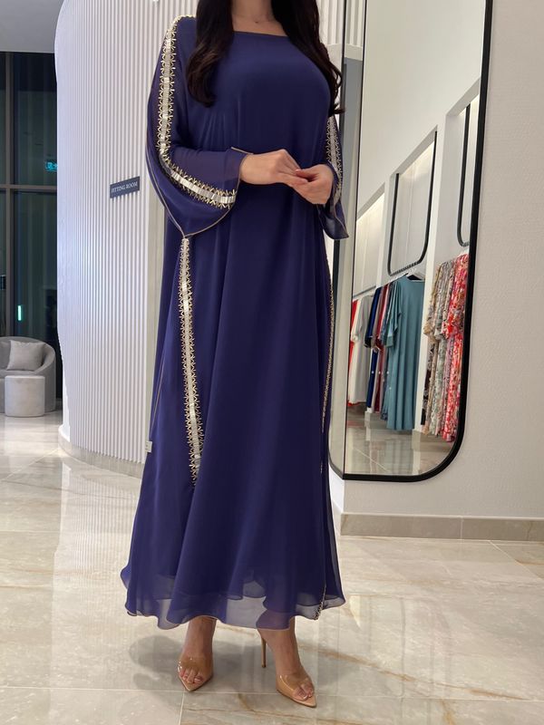 2 Pc Chiffon Handmade Embroidery