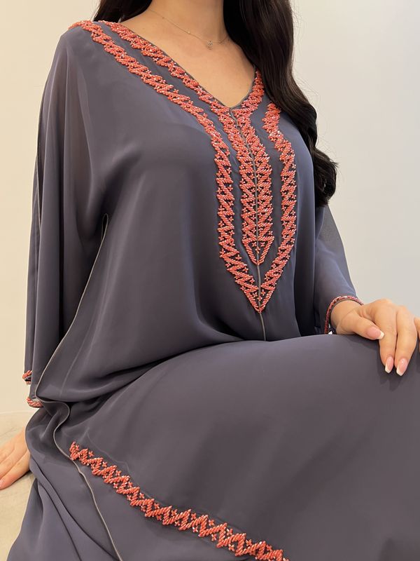 2 Pc Chiffon Handmade Embroidery