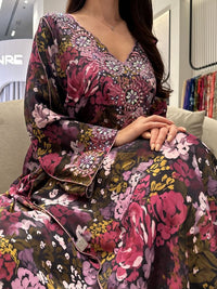 Pure Silk M5awar embroidery