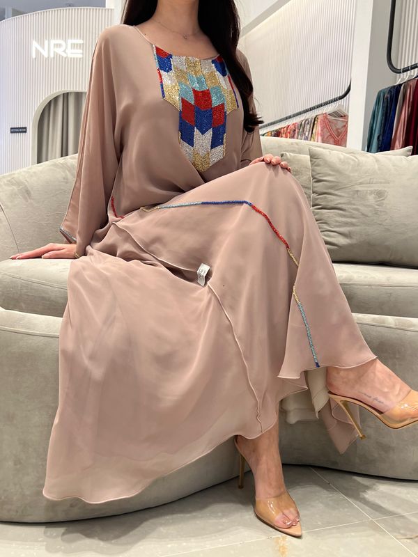 2 Pc Chiffon Handmade Embroidery