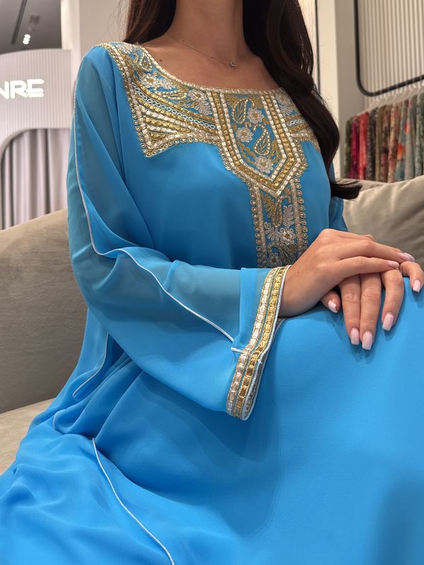تطريز آلي من الشيفون