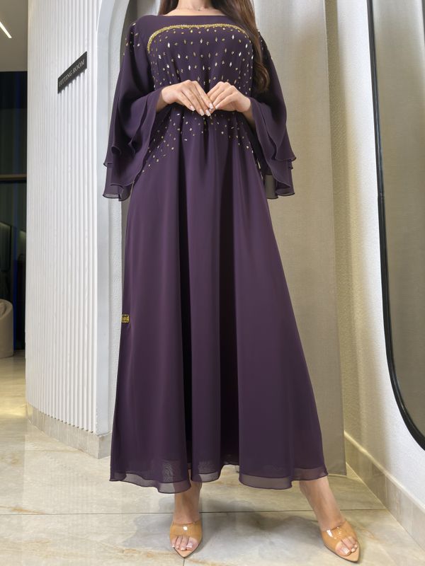 Double Chiffon Handmade Embroidery