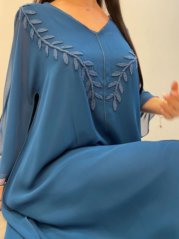 2 Pc Chiffon Handmade Embroidery