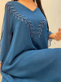 2 Pc Chiffon Handmade Embroidery