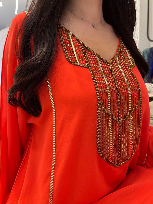 2 Pc Chiffon Handmade Embroidery
