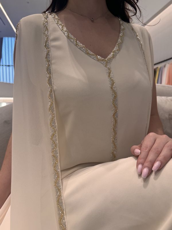 2 Pc Chiffon Handmade Embroidery