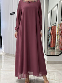 2 Pc Chiffon Handmade Embroidery
