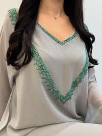 2 Pc Chiffon Handmade Embroidery