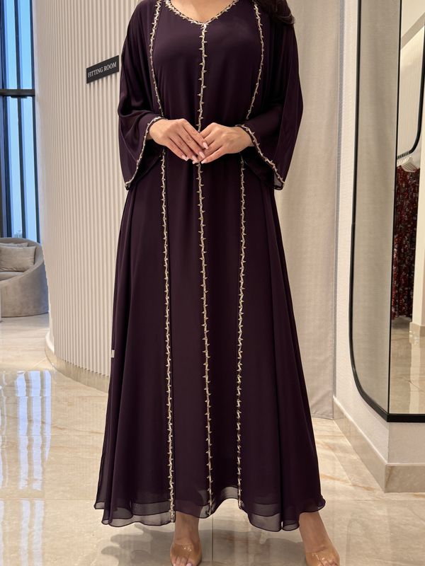 2 Pc Chiffon Handmade Embroidery