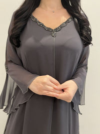 2 Pc Chiffon Handmade Embroidery