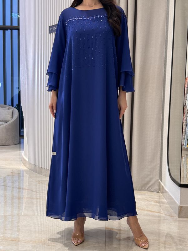 2 Pc Chiffon Handmade Embroidery