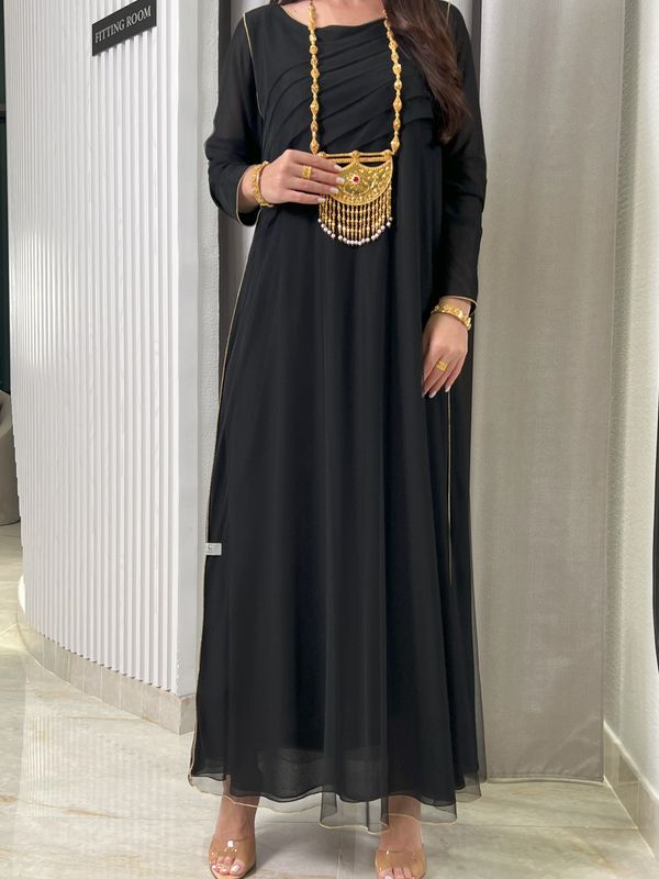 Double Chiffon + Tulle Dress