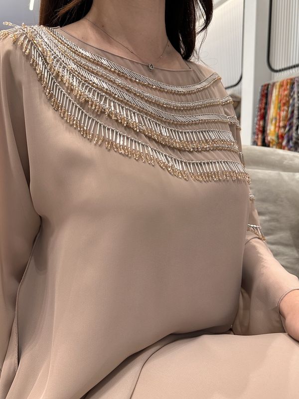 2 Pc Chiffon Handmade Embroidery