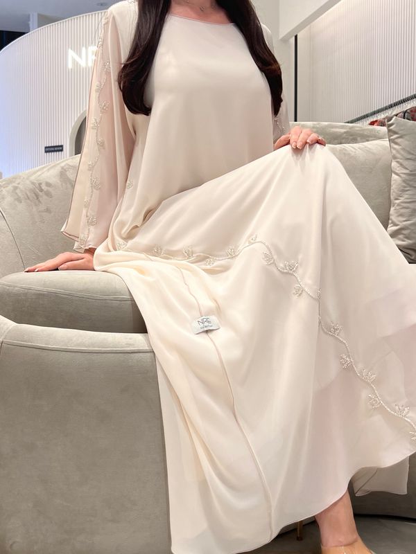 2 Pc Chiffon Handmade Embroidery