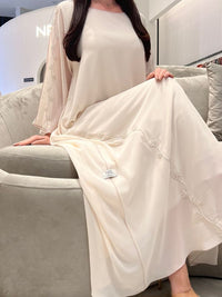 2 Pc Chiffon Handmade Embroidery