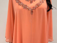 2 Pc Chiffon Handmade Embroidery