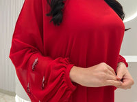 2 Pc Chiffon Handmade Embroidery