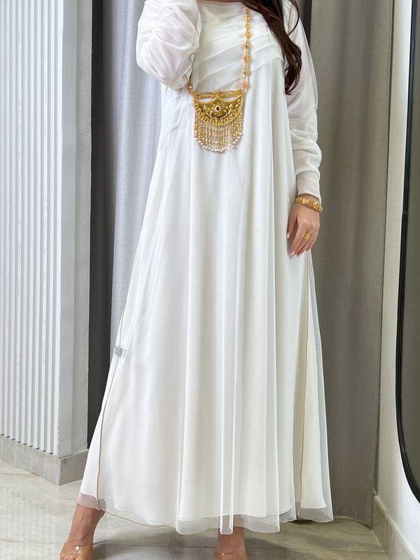 Double Chiffon + Tulle Dress