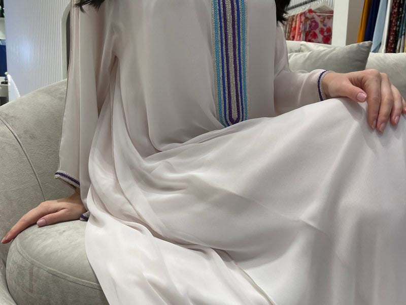 2 Pc Chiffon Handmade Embroidery